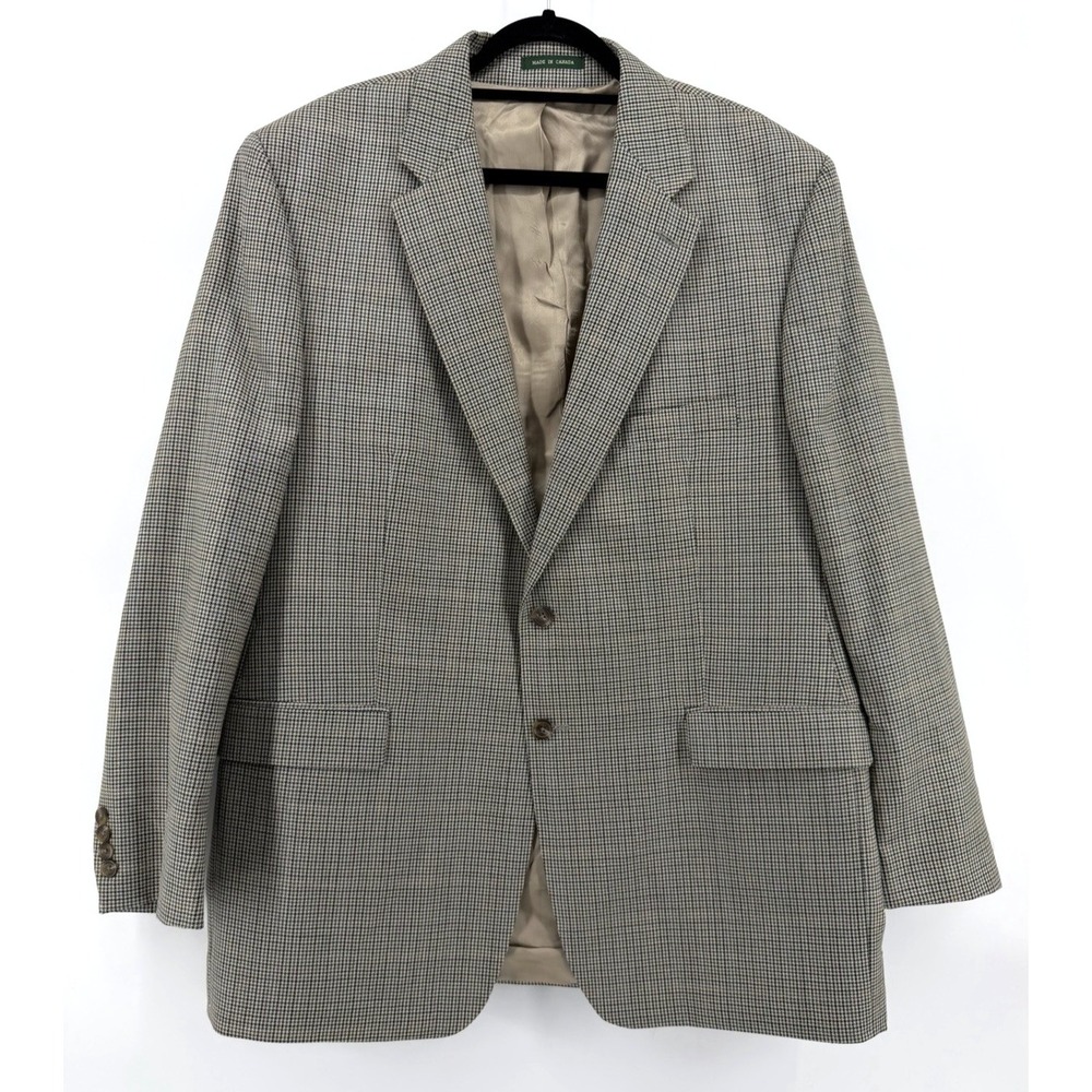 Lauren Ralph Lauren Blazer Men 48L Multicolor Excellent Silk Wool Tweed Jacket
